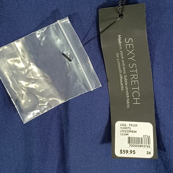 Lane Bryant THE LENA Stretch Ankle Pant Plus Size 26 Blue Curvy Fit Hem Vent NEW - Picture 9 of 12